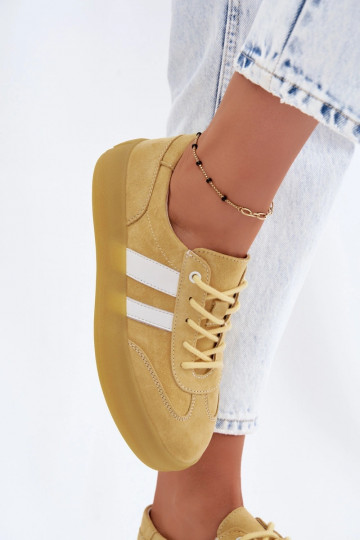 Zapatillas de plataforma amarillas de ante sintético Coralia 2