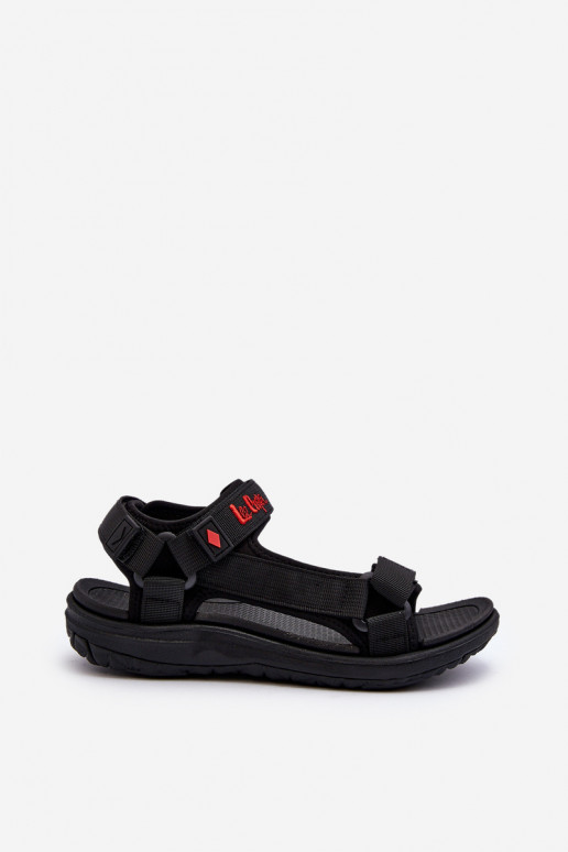 Sandalias de mujer con cierres adhesivos en negro Lee Cooper LCIN-26-34-4423L