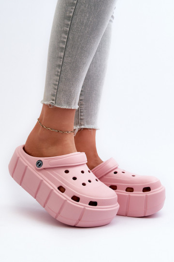 Zapatillas ligeras de mujer con plataforma en color rosa Itubia