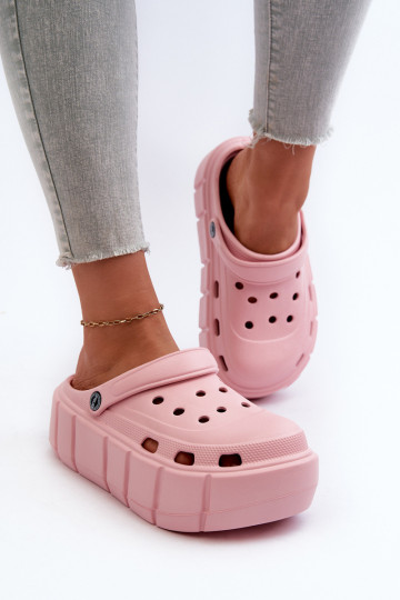 Zapatillas ligeras de mujer con plataforma en color rosa Itubia 2
