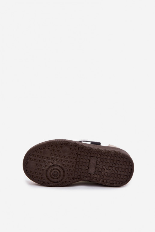 Zapatillas para niños con cierres de velcro en cuero sintético color blanco Ronja