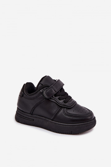 Zapatillas para niños en cuero sintético color negro Liora