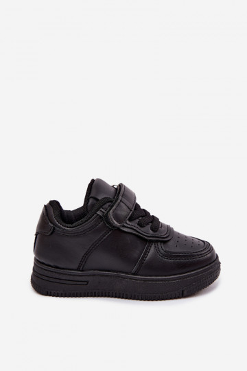 Zapatillas para niños en cuero sintético color negro Liora 2