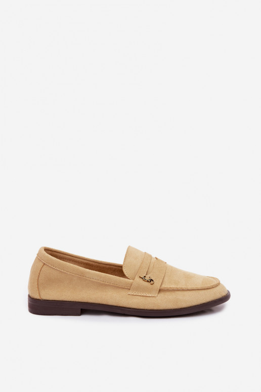 Mocasines de mujer de ante sintético amarillos Prestelle