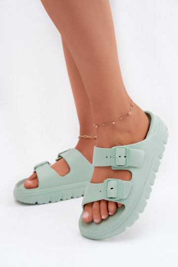Zapatillas de mujer con plataforma de espuma en menta Melorea 2