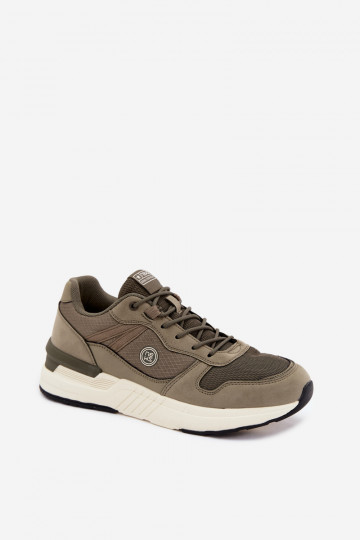 Zapatillas deportivas para hombres con plataforma en verde Hanirin