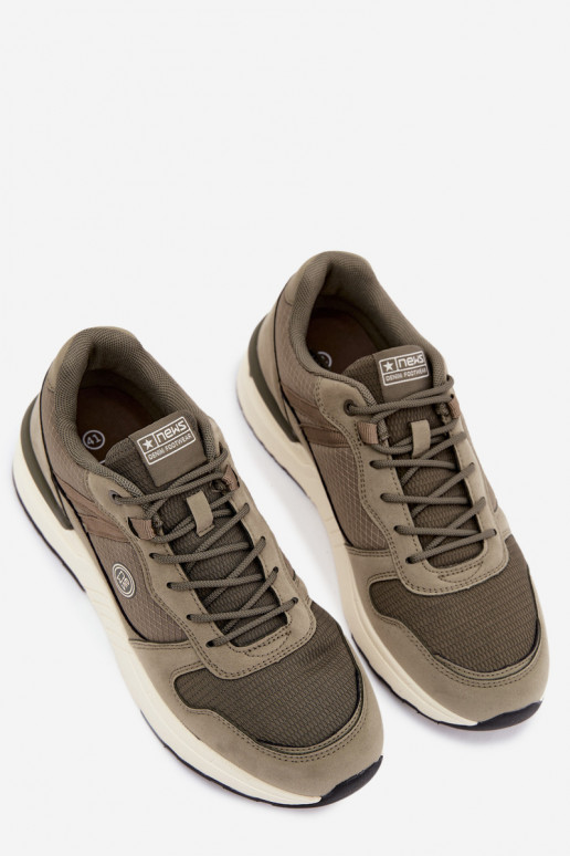 Zapatillas deportivas para hombres con plataforma en verde Hanirin