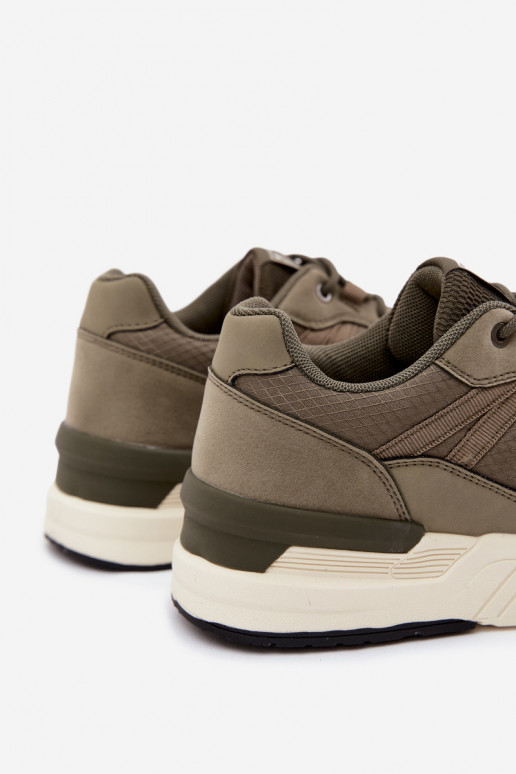 Zapatillas deportivas para hombres con plataforma en verde Hanirin