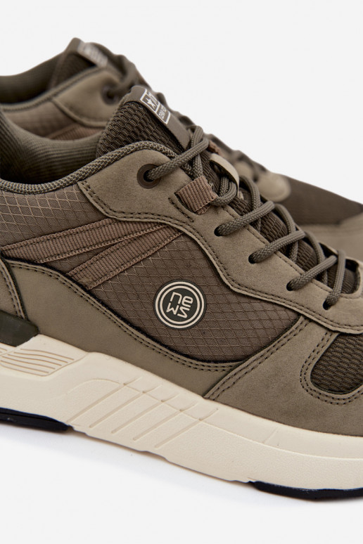 Zapatillas deportivas para hombres con plataforma en verde Hanirin