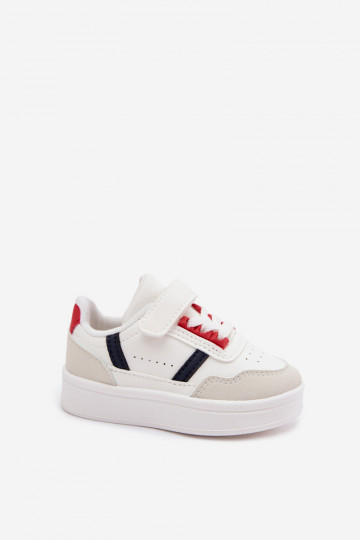 Zapatillas deportivas infantiles con velcro en blanco Tailva