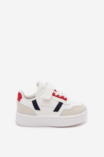 Zapatillas deportivas infantiles con velcro en blanco Tailva 2