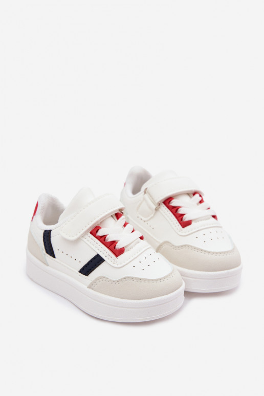 Zapatillas deportivas infantiles con velcro en blanco Tailva