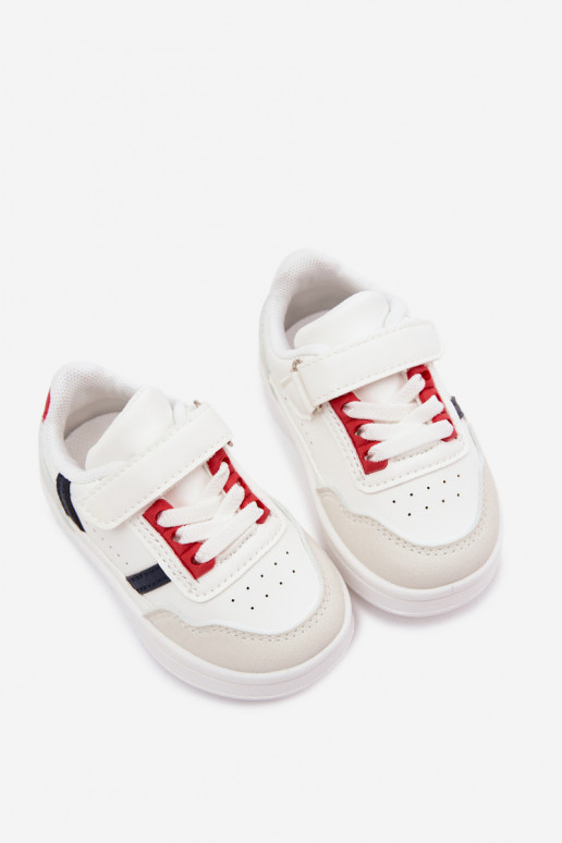 Zapatillas deportivas infantiles con velcro en blanco Tailva