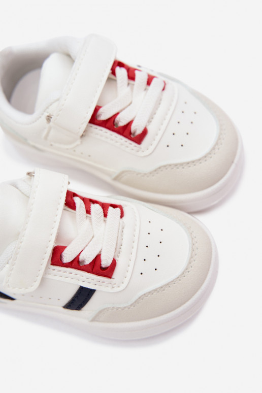 Zapatillas deportivas infantiles con velcro en blanco Tailva