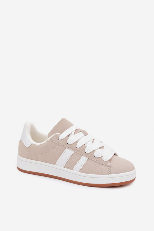 Zapatillas deportivas para mujeres con rayas en color arena Cascade