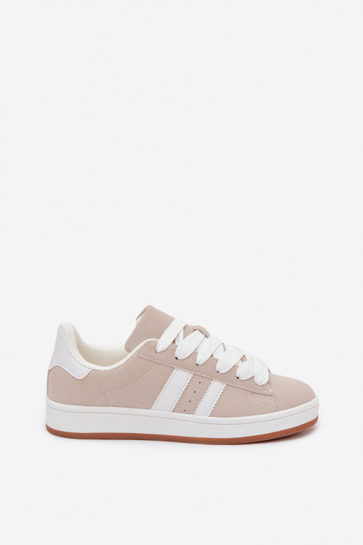 Zapatillas deportivas para mujeres con rayas en color arena Cascade