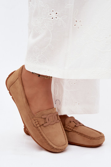 Mocasines ricos de ante para mujer color marrón Rabell 2
