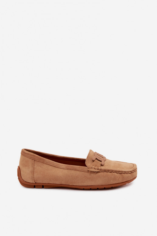 Mocasines ricos de ante para mujer color marrón Rabell