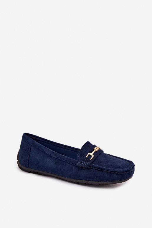 Mocasines clásicos de ante color azul oscuro Corinell