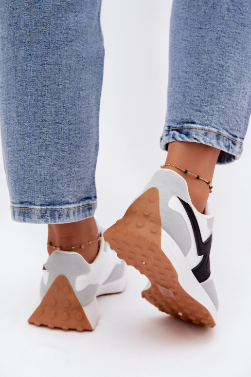 Zapatillas blancas-grises para mujer Britma