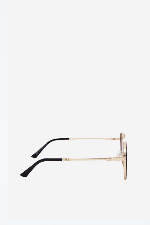 Gafas de sol con filtro UV 400 negras y doradas