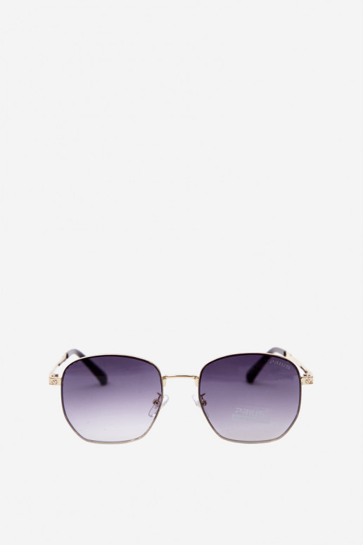 Gafas de sol con filtro UV 400 negras y doradas