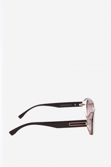 Gafas de sol para mujer con filtro UV color marrón oscuro 2