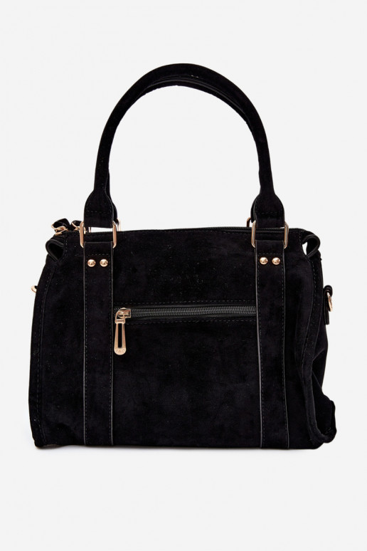 Bolso de ante sintético negro Lendra