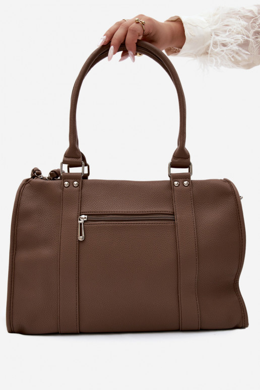 Gran bolsa de cuero sintético color arcilla Nolita