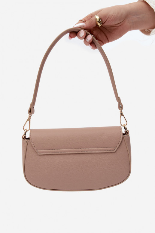 Pequeña bolsa de cuero sintético color marfil Acacia