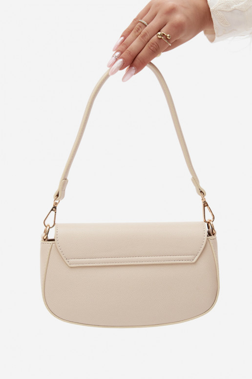 Pequeño bolso de piel sintética arena brillante Acacia