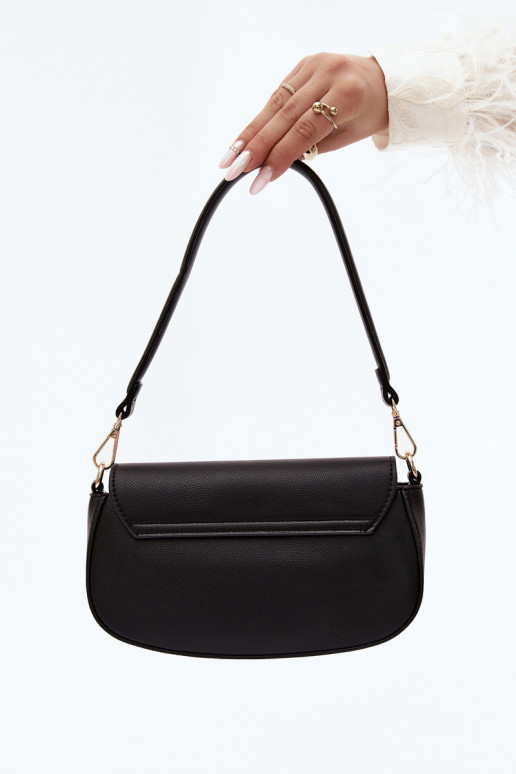 Pequeño bolso de piel sintética negra Acacia