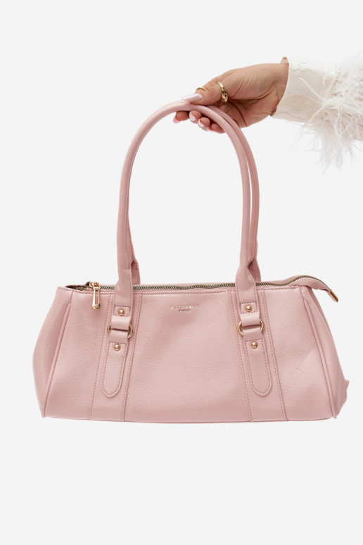 Bolso de piel sintética rosa Muni