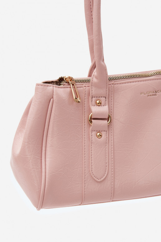 Bolso de piel sintética rosa Muni