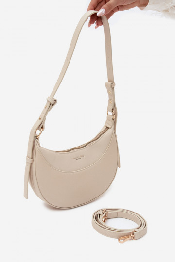 Pequeño bolso de piel sintética arena brillante Miri 2