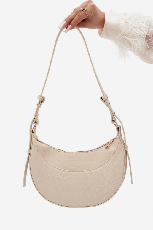Pequeño bolso de piel sintética arena brillante Miri