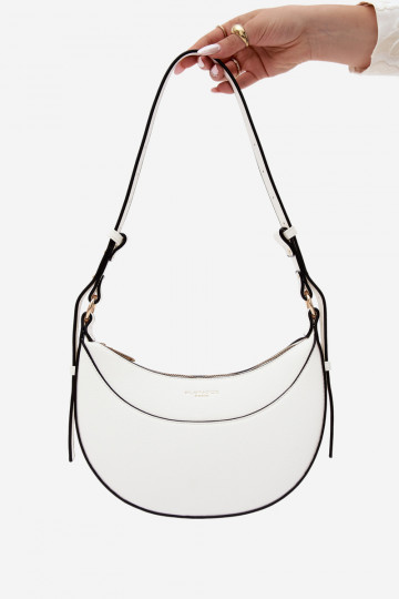 Pequeño bolso de piel sintética blanca Miri