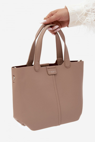 Bolso de piel sintética marfil Blaire 2