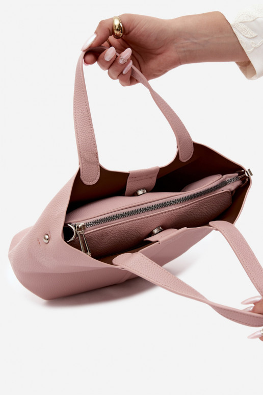 Bolso de piel sintética rosa Blaire