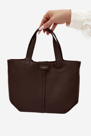 Bolso de piel sintética chocolate Blaire 2