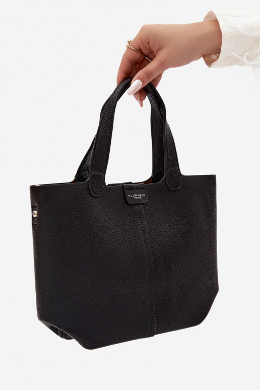 Bolso de piel sintética negra Blaire