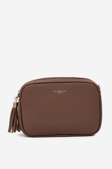 Bolso mensajero en cuero sintético color arcilla Daily