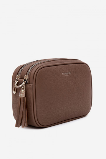 Bolso mensajero en cuero sintético color arcilla Daily 2