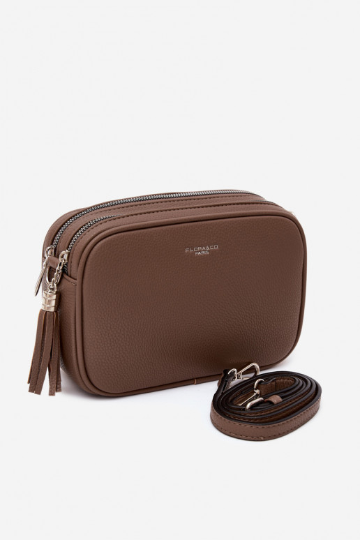 Bolso mensajero en cuero sintético color arcilla Daily
