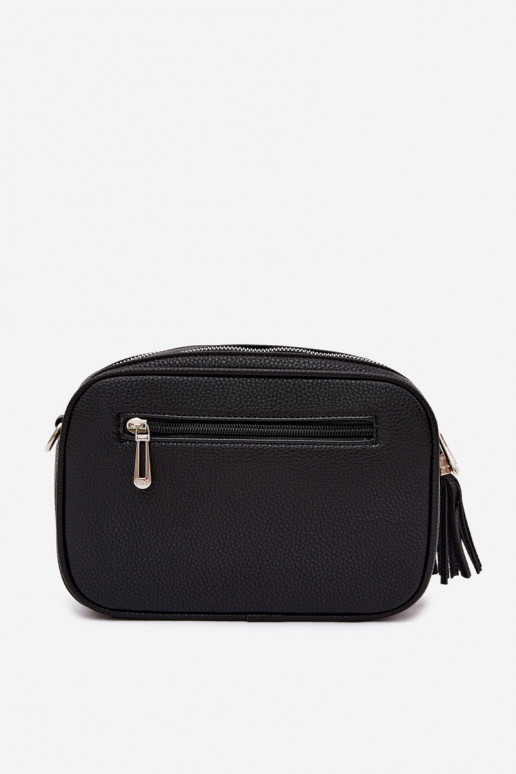 Bolso mensajero en cuero sintético color negro Daily