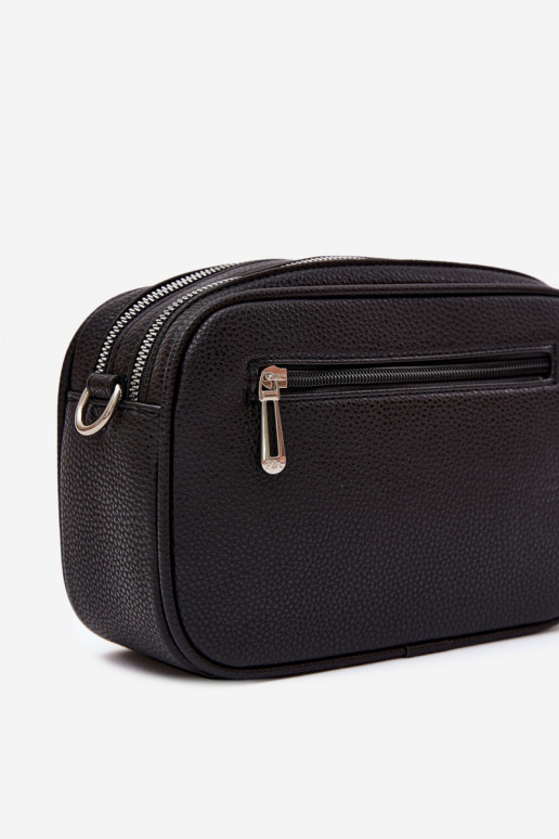Bolso mensajero en cuero sintético color negro Daily