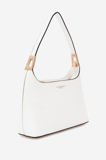 Bolso de cuero sintético en blanco Gretta 2
