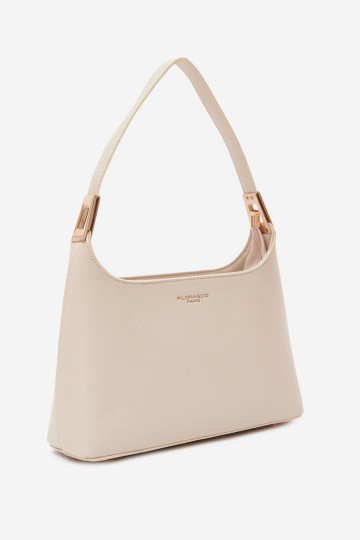 Bolso de cuero sintético en arena clara Gretta 2