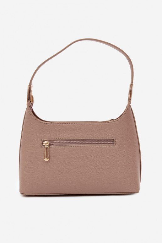Bolso de cuero sintético en marfil Gretta