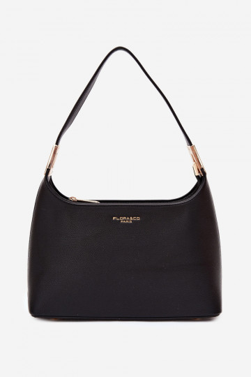 Bolso de cuero sintético en negro Gretta